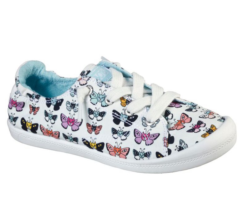 Skechers Bobs Beach Bingo - Catterfly - Womens Slip On Shoes White/Multicolor [AU-NC5975]